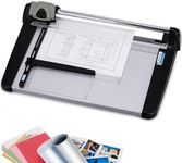 Frifreego Rotary Paper Trimmer, 15 Sheets Heavy Duty Paper Trimmer, 360mm(14.17") Cutting Length, Commercial Grade Rotary Paper Cutter for Home/Office/School, Black & Silver
