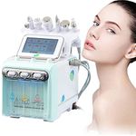 Hydrogen Oxygen Facial Beauty Machine, New Upgrade 6 in 1 Vacuum Face Cleaning Hydro Water Oxygen Jet Peel Machine Professional Facial Sprayer for Spa, Beauty Salon