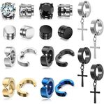 LEBOCADO Stud Earrings Set for Men 