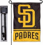 WinCraft San Diego Padres New Logo Garden Flag and Pole Stand Mount