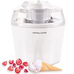 Andrew James Ice Cream Maker Machine Frozen Yoghurt Sorbet Maker, Detachable Ice-Cream Mixing Paddle, Professional Ingredients Funnel, Voted Best Buy Icecream Machine by Which? Magazine, 1.5L