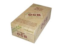 OCB Organic Hemp Rolling Papers Single Wide 'Double' (36mm x 69mm) - 25 Packs of 100 Papers