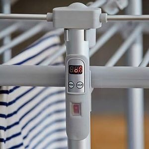 Drysoon 3-Tier Heated Clothes Airer – Foldable Electric Dryer