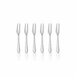 Shri & Sam Stainless Steel Jasmine Fruit Fork,6 Pieces