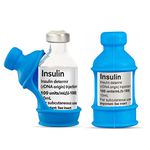 3 Pack Insulin Vial Bottle Protector Sleeve for Diabetic, Silicone Insulin Bottle Protective Case to Protect Insulin Vial from Breaking (Blue)