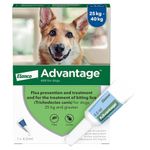 Advantage 400 Flea Spot On Treatment For Dogs 1 Pipette 4.0ml 25-40kg