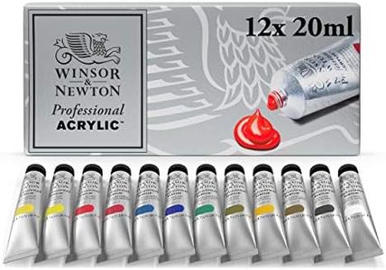 Winsor & Newton Artists' Acrylic Color 12-Tube Set, 20ml