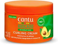 Cantu Avocado Silicone-Free Hydrating Curling Hair Styling Cream with Shea Butter, 12 Ounce (Packaging May Vary)