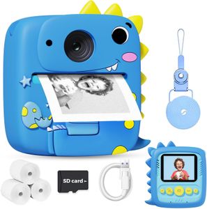 Kids Instant Print Camera – Blue, Portable Photo Printer