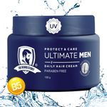 The Beard Story Hair Cream for Men | Daily Use, UV Protection | For Soft & Manageable Hair, Long-Lasting Moisturization | Contains Vitamin B5, E | Matte Finish, 100 gm