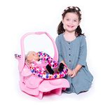 Joovy Doll Toy Car Seat - Pink Dot