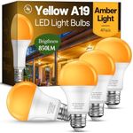 Eastiya Bug Amber LED Light Bulbs, 