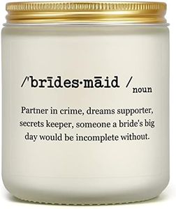 Bridesmaid Gifts, Maid of Honor Gift from Bride, Bridesmaids Proposal Gifts for Wedding Bridal Party Bachelorette, Funny Bridesmaid Candle Matron of Honor Friend Sister Women, Lavender Scented Candle