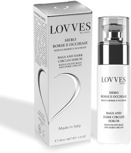 LOVVES Siero Anti Borse e Anti Occhiaie, Alta Cosmesi Naturale, Riduce il Gonfiore che Appesantisce il Contorno Occhi, Aiuta a Coprire le Discromie della Zona Oculare, Flacone in vetro 30ml