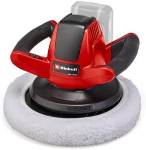 Einhell Power X-Change Cordless Car Polisher And Buffer - 18V, 2500 RPM, Battery Powered 254mm Disc Polisher - CE-CB 18/254 Li Solo Polishing Machine (Battery Not Included), Red