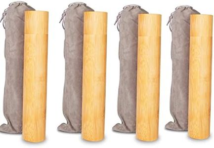 Set of 4 Small Bamboo Scattering Urn Tube for Human Ashes, ECO & Biodegradable Friendly Mini Bamboo Spreading Cremation Tube Urn for Adult Male Female Ashes