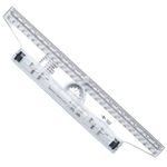 ALVIN Rolling Parallel Ruler, 12 Inch, Model 312, Multipurpose Imperial and Metric Rolling Ruler for Students, Artists, and Designers, Ideal for Drawing Parallel Lines, Curves and Arcs - 12 inches