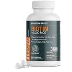 Bronson Biotin 10,000 MCG Supports 