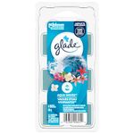 Glade Wax Melts Air Freshener and Odor Eliminator, Scented Essential Oils for Home and Bathroom, Aqua Waves, 6 Count, 343754