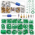 Car A/C Repair Kit - O-Ring Set + AC Valve Cores - [Fix Air Conditioning] + Removal & Install Tool [R12 / R134a] - Also for Tire Valve Stems!