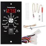 WADEO Digital Thermostat Controller Kit Replacement Part for Traeger Wood Pellet Grills, Thermostat Controller Board with RTD Temperature Probe Sensor and Hot Rod Ignitor