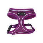 AllPetSolutions Dog Harness - Cool Pet Vest with Back D-Ring for Dog Lead Clips - Mesh Fabric Puppy Harness with Soft Padding - Training Stuff, Supplies for Small, Medium, Large Dogs - S, Purple