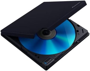 Pioneer BDR-XD08UMB-S Pinnacle of The XD08 Series with a Matte-Black Body USB 3.2 Gen1 (USB Type-C) / 2.0 Slim Portable BD/DVD/CD Writer Features The Latest high-Grade Rubber Coating