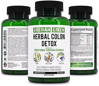 Siberian Green Herbal Colon Detox with Senna Buckthorn Prune Fruit 90 Capsules – Traditional Siberian Formula 14 Herbs & Probiotic to Cleanse Colon and Detox Body