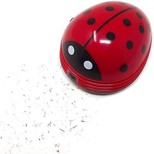 Wingsflying Ladybug Shaped Portable Corner Desk Vacuum Cleaner Mini Cute Vacuum Cleaner Dust Crumb Sweeper