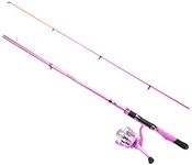 Ladies Telescopic Fishing Rod and Reel CombosSpinning Fishing Pole Pink Designed for Ladies Fishing Girls Fishing Pole by PLUSINNO…