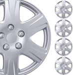 BDK (4-Pack Premium 15" Wheel Rim Cover Hubcaps OEM Style Replacement Snap On Car Truck SUV Hub Cap - 15 Inch Set