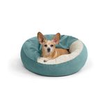 Best Friends by Sheri Luxury Orthopedic Dog and Cat Bed with Hooded Blanket for Warmth and Security - Machine Washable, Water/Dirt Resistant Base, Multiple Color in 2 Sizes