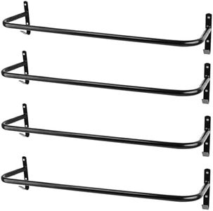 4Pcs Blanket Rack with Bridle Hooks,Wall Mounted Removable Horse Blanket Bar for Hanging Horse Blankets Pads Saddle Blankets,34 Inch