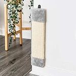 FiNeWaY Cat Pet Kitten Corner Sisal Wall Scratcher Cats Hanging Cat Scratching Post Board Tree Sisal Rope Sofa - Grey