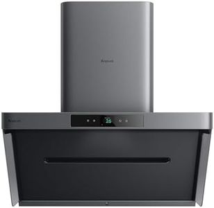 Arspura P1 Range Hood 36 Inch, Wall Mount Smart Kitchen Vent Hood with IQV Smoke Capture, Ultra Quiet BLDC Motor, PM2.5 Monitoring, 4-Speed Gesture Control, LED Lights