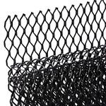 AggAuto Universal 40"x13" Car Grill Mesh - Aluminum Alloy Automotive Grille Insert Bumper 11x25mm Hexagon Hole, One of the Most Multifunctional Shape Grids 100x33cm Black