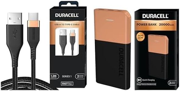 Duracell Powerbank 20000mh with Series 1 - A to C Cable