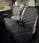 4Knines Crew Cab Truck Rear Bench Seat Cover with Hammock - Heavy Duty - Waterproof (Black, Passenger Side)