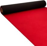 Boao Neoprene Carpet Runner Reusable Plastic Floor Runner Non Slip Rubber Backed Runner Rugs for Hallway Aisle Runner Carpet Roll for Wedding Party Decor Prom Business Outdoor (Red, 10 x 2.3 Ft)