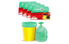 Shalimar Premium Garbage Bags (Lavender Fragrance) Size 17 X 19 Inches (Small) 120 Bags (4 Rolls) Dustbin Bag/Trash Bag - Green Color