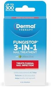 Dermal Therapy Fungistop 3-in-1 Nail Treatment – Anti Fungal Nail Solution for Discoloured Nails, Visible Improvement in 7 Days, Reduces Nail Fungus, 300 Applications for Onychomycosis Treatment |4ml