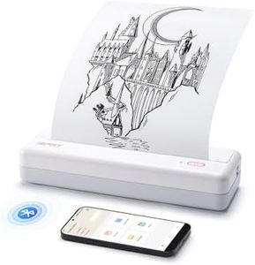 iDPRT MT890 Portable Wireless Printer - with Thermal A4 Paper, Bluetooth Inkless Printer for Travel/Home, Support US Letter&A4&A5 Size, Mobile Printer Compatible with iOS, Android & Laptop - White