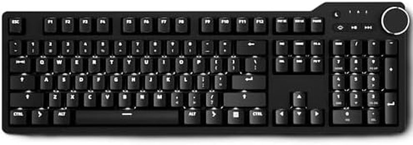 Das Keyboard 6 Professional Wired Mechanical Keyboard with Backlight - Tactile Brown Cherry MX Switches, Translucent Keycaps, 2-Port USB-C Hub I DE Layout