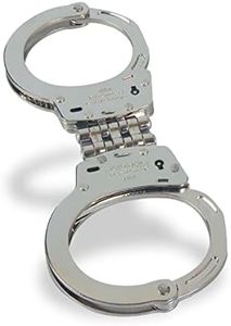 Manette Poliziali Reali YUIL- Grilli di Sicurezza con Doppia Chiusura in Duralluminio - Apertura a Chiave - Cerniera Alleggerita con Sicuro - Shoke
