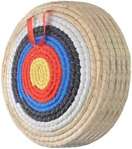 Diana de tiro con arco, discos de tiro con arco hechos a mano de paja. Disco de paja tradicional para arco y flecha, adecuado para arcos recurvos, disco de arco largo, uso al aire libre (5 capas)