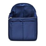 HOYOFO Mini Backpack Organizer Insert Small Bag Divider for Rucksack Purse Lightweight Nylon Shoulder Bag Organizer Insert, Navy Blue