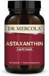 Dr. Mercola Organic Astaxanthin - 4 mg Astaxanthin - Powerful Antioxidant Support - Organic Microalgae Extract - Non-GMO, Gluten-Free & Soy-Free - 90 Capsules (90 Servings)