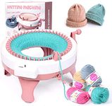 Deoxys Knitting Machine 40 Needles, Spinning Knitting Loom, Circular Weaving Loom, Knitting Board Rotating Double Knit Loom Machines for Adults or Children, DIY Scarf Hat Socks Gloves (40 Needles)