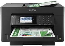 Epson Workforce Pro WF-7820 Wireless All-in-One Wide-Format Printer, Auto 2-Sided Print 13" x 19" Copy, Scan & Fax, 50-Page ADF, 250-sheet Paper Capacity, Works with Alexa - Black