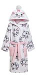 Disney Aristocats Marie Dressing Gown For Girls Bath Robe Cat Dress Up Hooded Fleece Bathrobe White 6 Years